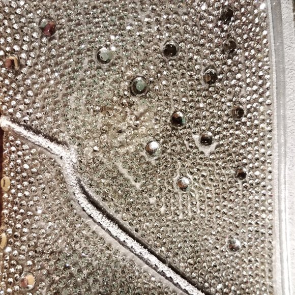 Dingo Neon Moon Leather Booties Silver Rhinestone Western Boots Size 9 NIB - Picture 12 of 12